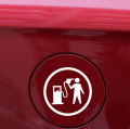 White Color Fuel Economy Expensive Sign Funny Decoration 13 by 13 cm Car Vinyl Sticker Decal Waterproof Universal. 