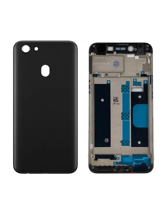 OPPO%20F5%20Complete%20Metal%20Housing%20Full%20Body%20Casing%20Replacement%20Parts%20Case%20With%20Side%20Volume%20Buttons%20(%20Middle%20Frame%20Plate%20And%20Back%20Frame)%20For%20OPPO%20F5%20-%20Black%20-%20Image%203