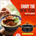 Sonex Classic Casserole Cookware Handi - Glass Lid - Non Stick Coating - Black. 