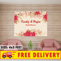 Bridal Shower Party Backdrop Printed On Panaflex. 