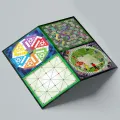 Wooden Ludo Board Game Set  24x24 Inch & PET Jar. 
