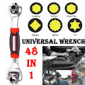 Universal Wrench 48 in 1 - Multifunction Socket Spanner Wrench Tool with 360 Degree Rotating Heads - Multipurpose Handy Adjustable Tools For Auto Home Outdoors Indoors Works More - Durable & No Slipping - Best Stainless Steel World Wide Use Tiger Wrenches. 