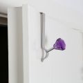 Over Door Purple Diamante Single Hook - Premier Home - SKU 0509777. 