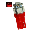 2 Pcs of 5 Smd Red Bulbs Fog Dashboard t10 LED License Plate Interior Lamp. 