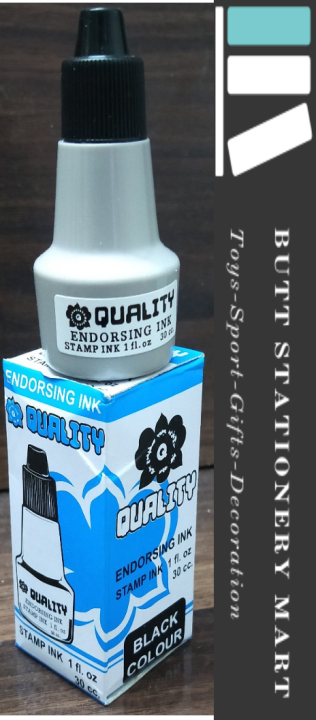 QUALITY Stamp Ink Refill Endorsing Ink for Stamp Pads Black