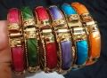 Golden based beautiful bracelet for girls. 