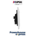 13A 3 Pin Flat Duplex Switched Socket, Duplex Switch Board Power Plug, Flat Pin Switched Socket, Power Plug Switch, 2 in 1 Power Plug Socket, Power Switch for Residential and Commercial Purpose, 3 PIN Power Switch Socket, 13A Socket, VIVACE-CLIPSAL KB25. 