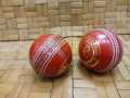 Pack of 2 Cricket Hard Balls Leather and Cork Match Ball. 
