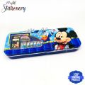 Mickey Mouse Geometry Box Two Layer Open Inbuilt Stationery kit Steel Material. 