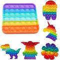 Push Pop Bubble Fidget Spinner - Pop it Puzzle Toy - Pop it Fidget Toy - Rainbow Poppet Fidget Toy - Poppit Bubble Fidget Toy. 