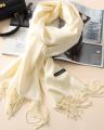 Offwhite 100% Cotton Stole For Women. 