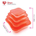 Pack Of 4 - Plastic Food Containers - Bowl Set Square - Food Storage Containers with lid. 