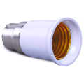 2Pcs B22 to E27 Bulb Lamp Holder Converter- Holder Adapter Pin B22 to Screw E27 (Long Size). 