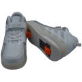 Glowing LED Light up White Roller Shoes for Boys and Girls, USB Rechargeable - Fast Delivery in 3/4 days only. 