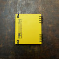 Summer Yellow Colored Spiral Notebook 4.5"x5  Premium design by PAPERWORK. 