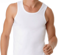 Pack of 2  Men's  vest  Big size vest  Big Man Vest  Cotton Vest - White Inner wear Without Sleeves. 