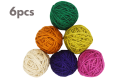 Jute Rope Roll Multicolor - Jute Thread Multicolor For Organizing, DIY Art & Craft Projects ( 6 Pcs ). 