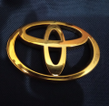 Toyota INDUS CHROME Emblem In Plastic Gold. 