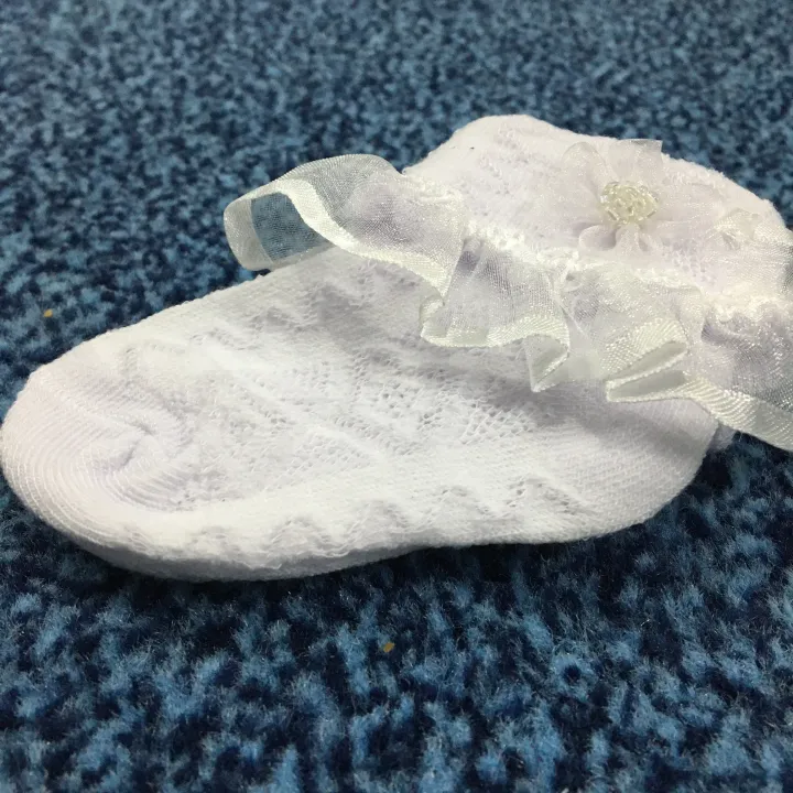 Pack%20of%203%20Baby%20Frilly%20Socks%20for%20Girl%20-%20Cotton%20-%20Multicolour%20for%20New%20Born%20to%2012%20Months%20Babies%20-%20Image%207