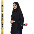 Be Hijabi Stitched Ready To Wear Long Plain Chader Hijab For Women (Black). 