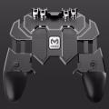 AK66 Mobile Game Controller Trigger Six Finger All-in-one Joystick Gamepad for PUBG - Black. 