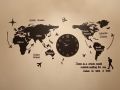World Map Wall Clock. 