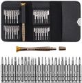 25 in 1 Precision Screwdrivers Set,Mini Screwdrivers Repair Tools Kits with Leather Case for Mobile Phone. 