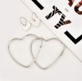 2Pais Double Heart Hoop Earrings for women. 