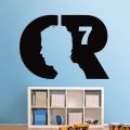 Cristiano Ronaldo Soccer Player 80X57CM Wall Sticker. 