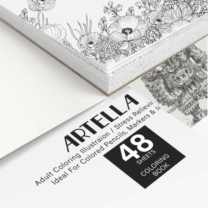 Adult%20Coloring%20Book%20Professional%20Drawing%20Book%2040%20Sheets%20By%20Artella%20-%20Image%206