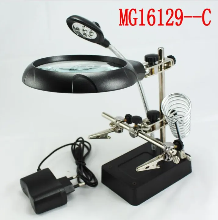 MG16129-C%20Welding%20Magnifying%20Glass%205%20LED%20Auxiliary%20Clip%20Magnifier%203%20In1%20Hand%20Soldering%20Solder%20Iron%20Stand%20Holder%20Station%20-%20Soldering%20Helping%20Hand%20-%20Soldering%20Stand%20/%20Color-Black%20-%20Image%203