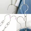 1 Piece Stainless Steel 36 Hooks Clothes Market Shop Display Hanging Chain Hooks With 36 Hanging Hole Wardrobe Clothes Chain Household Tools. 