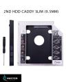 2nd HDD Caddy for Inspiron 15R 5521  ( Sata to Sata 9.5mm  Optical Bay Hard Drive Caddy) Support 2.5 inch HDD/SSD. 