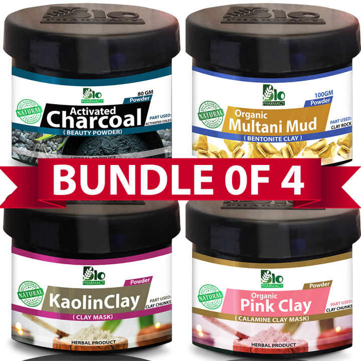 Pack%20Of%204%20Natural%20And%20Organic%20Facial%20Care-%20Multani%20Mud,%20Activated%20Charcoal%20Powder,%20Kaolin%20Clay,%20Pink%20Clay%20Mask%20-%20Image%202