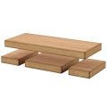Set of 4 Pure Wood Floating Wall Shelf. 