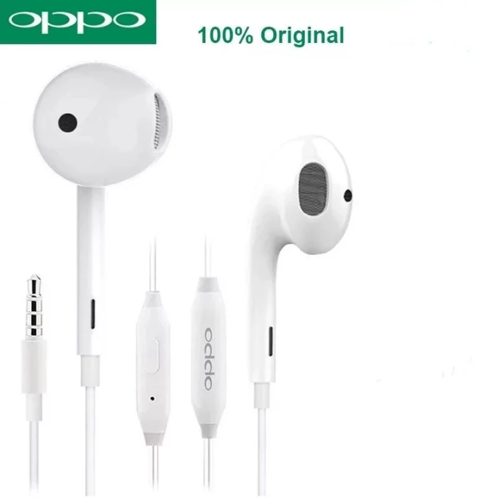 OPPO Earphone MH135 Headsets Built-in Microphone 3.5mm  Wire Earphone For Smartphone FIND X R17 Pro Reno 10 3 3 Pro