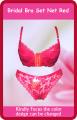 Women Imported Bridle Bra Net Set Red Undergarments for woman. 