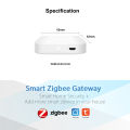 SMATRUL - ZigBee 3.0 Gateway Smart Hub Bridge Mini Wireless Remote Voice Control for Tuya Alexa Google Home. 