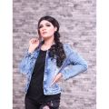 Women's Random Wash Blue Denim Jacket - LCDJ22-008. 