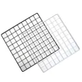 DIY Metal Grid Photo Wall,Multifunction Wall Mounted Ins Mesh Display Panel,Wall Art Display Organizer,Memo Board, with Hook. 