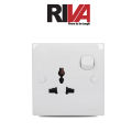 RIVA 3 Pin International Switch Socket, Switched Light Plug, 3 Pin Socket 13 Amp. 