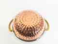 Copper Stainless Steel Serving Dish - 7inch Karahi with Lid (900ml Capacity). 