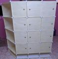 Plastic Wardrobe Plastic Cabinet Plastic Almari 12 door with corners and shoerack. 