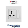VIVACE 13A International Switch Socket, Switch Board Power Plug, International Switched Socket, Power Plug Switch, Power Switch for Residential and Commercial Purpose, 3 PIN Power Switch Socket, 13A Socket, VIVACE-CLIPSAL KB113LS. 