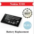 Nokia 3310 Battery Replacement For Nokia 3310 1200mAh - Black. 