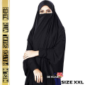 Be Hijabi Stitched Ready To Wear Long Plain Chader Hijab For Women (Black). 