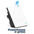 Bluedot Smart WiFi Switch, Gang Switch, 4 Gang Switch, WiFi Smart Light Switch, Smart Home WiFi Switch, WiFi Electrical Light Switches, Smart Light Remote Control Wall Touch Switch, Voice Control WiFi Smart Light Switch. 