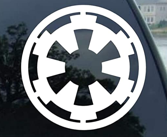 Car Spdecals Star Galactic Empire Vinyl Decal Window Sticker White