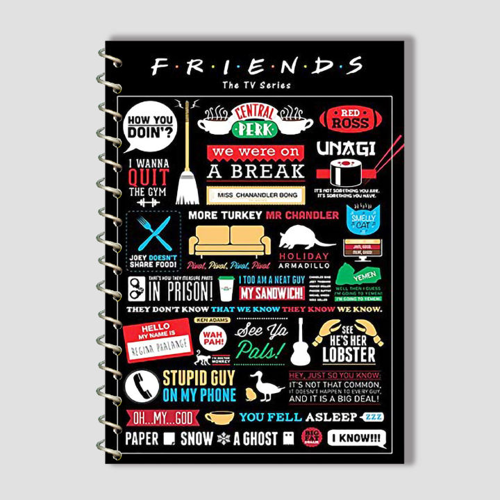 Spiral%20Notebook%20A4%20or%20A5%20%20-%20%20F.R.I.E.N.D.S%20Cover%20-%20Image%204