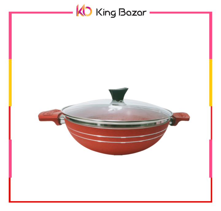 Prestige Wok (Karahi) Non stick Marble Coated